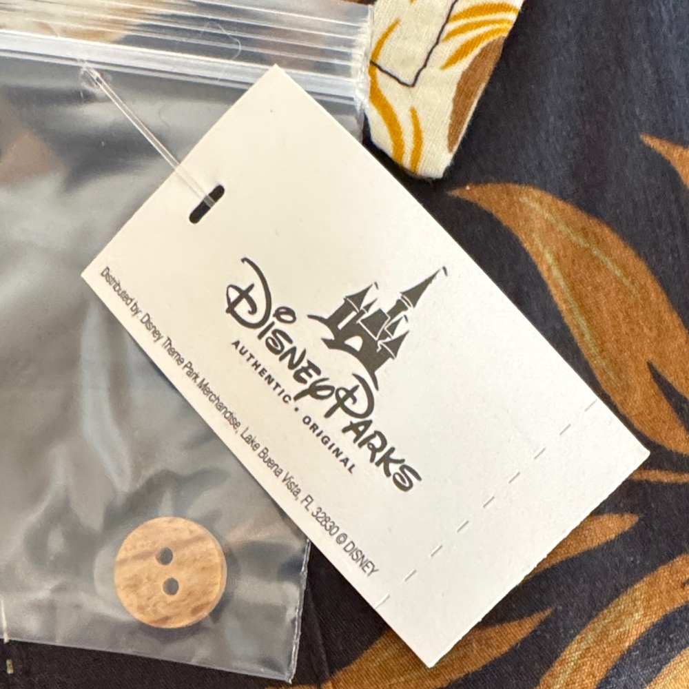Disney Parks Black and Gold Button Down Shirt - Picture 4 of 5